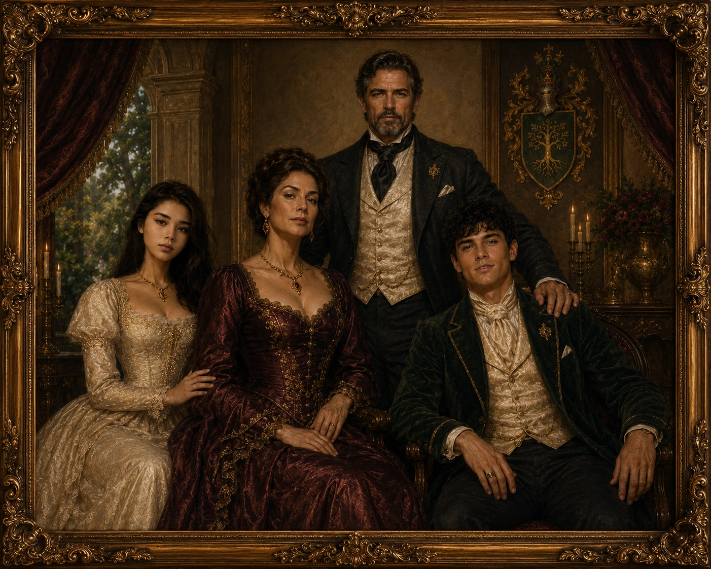 House Carmichael family portrait