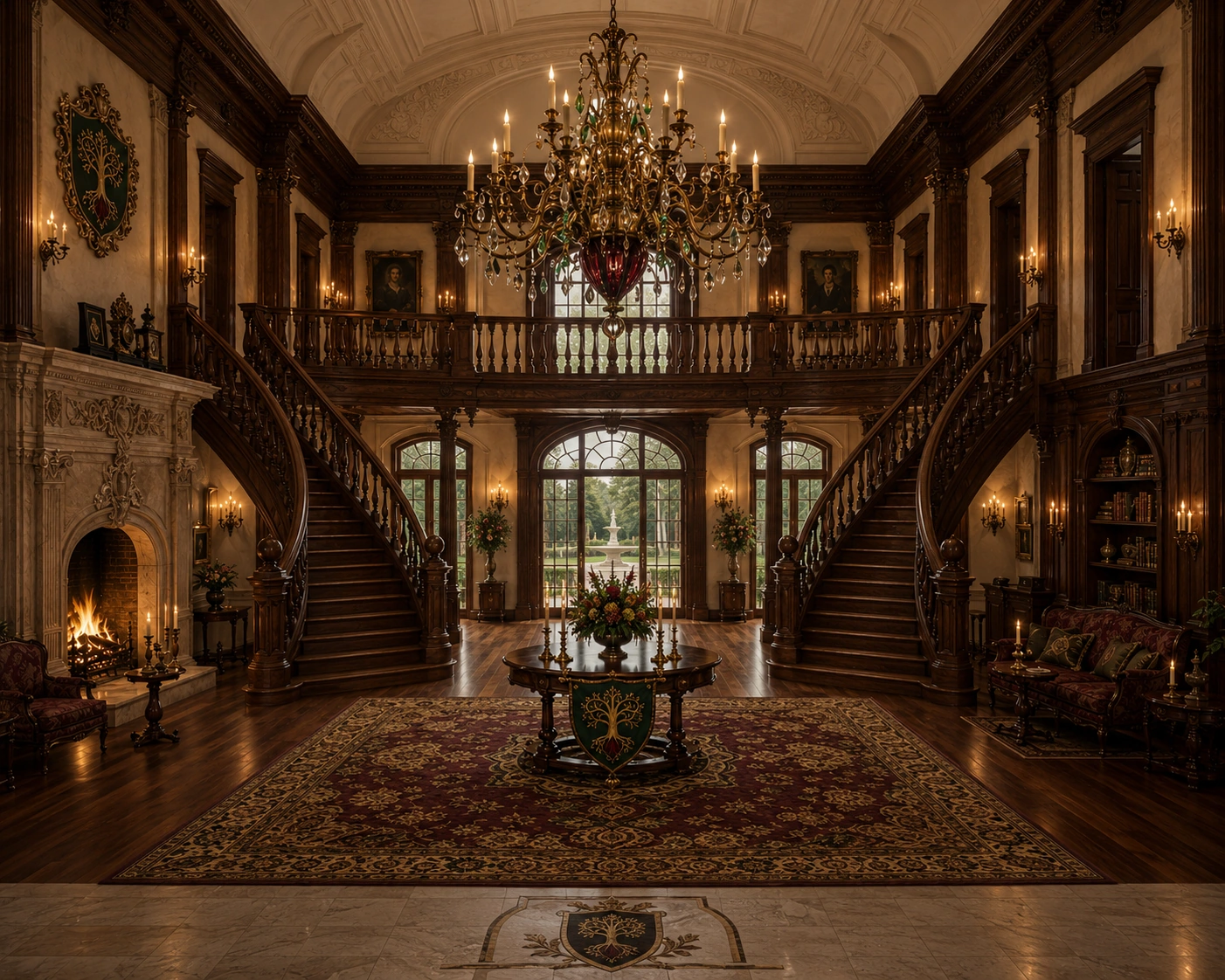 Formal Living Area at Carmichael Manor